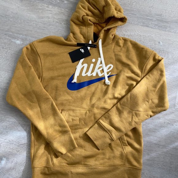 Nike Men's Thermal Hoodie Pullover Caramel Brown - Picture 1 of 9